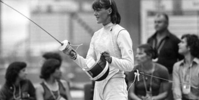 Pascale Trinquet championne olympique au fleuret en 1980 à Moscou.jpg